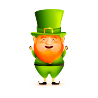 Funny Leprechaun Cartoon Celebrating Free Png