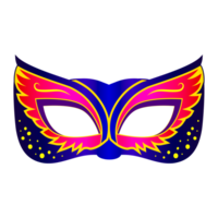färgrik karneval mask fri png