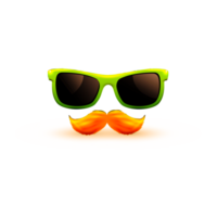 Schnurrbart und Brille Patricks Tag Illustration kostenlos png
