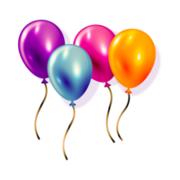 Color Stereo Birthday Party Balloon Free Png