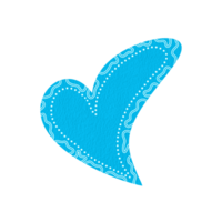 Abstract Cyan Heart png