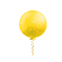 Realistic Yellow Balloon png