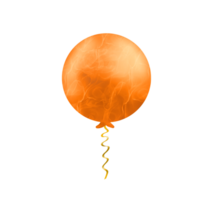 realista laranja balão png