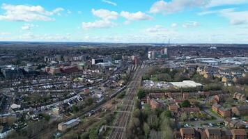 hög vinkel antal fot av mest skön central watford stad av England Storbritannien. Mars 3:a, 2024 video