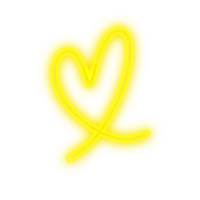 cuore neon linea png