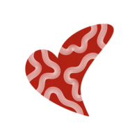 Abstract Red Heart png