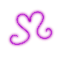 Herz Neon- Linie png