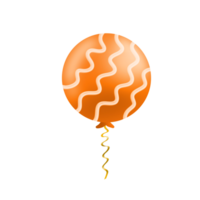 realista naranja globo png