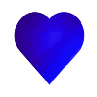 acuarela corazón pintar png