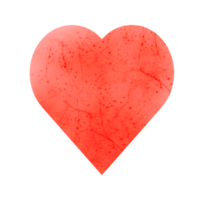 Watercolor Heart Paint png