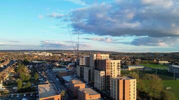 High Angle Footage of Most Beautiful Central Watford City of England UK. March 3rd, 2024 video