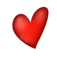 Glossy Heart Paint png