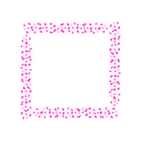 abstrato corações fronteira quadro, Armação png