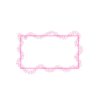 Abstract Hearts Border Frame png