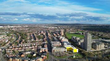 alto ángulo imágenes de más hermosa central watford ciudad de Inglaterra Reino Unido. marzo tercero, 2024 video