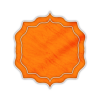 Orange Vintage Label png