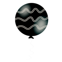 realistisch schwarz Ballon png