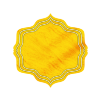 Yellow Vintage Label png