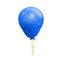 Realistic Blue Balloon png