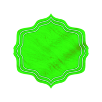 Green Vintage Label png