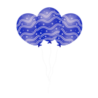 realista azul balões png