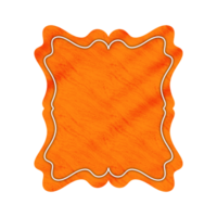 Orange Vintage Label png