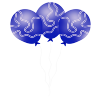 realistisch blauw ballonnen png