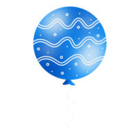 ballon bleu réaliste png