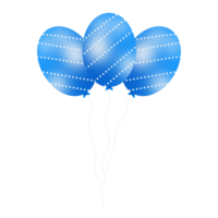 realistisch blauw ballonnen png