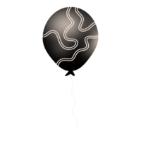 realistisch schwarz Ballon png