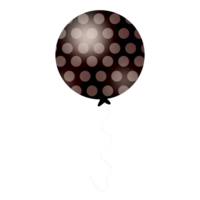 réaliste noir ballon png