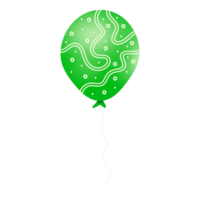 realistisk grön ballong png