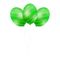 realistisk grön ballonger png