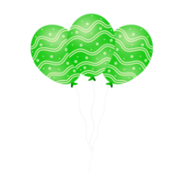 réaliste vert des ballons png