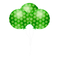 réaliste vert des ballons png