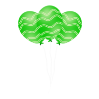 réaliste vert des ballons png