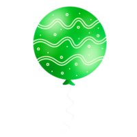 realistisk grön ballong png