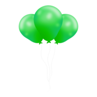 Realistic Green Balloons png