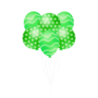 réaliste vert des ballons png