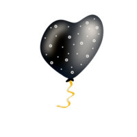 realistisch zwart ballon png