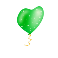 réaliste vert ballon png