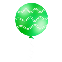 realista verde balão png