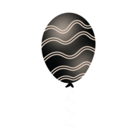 realistisch schwarz Ballon png