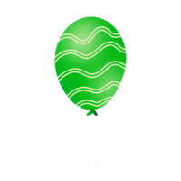 Realistic Green Balloon png