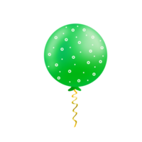 réaliste vert ballon png