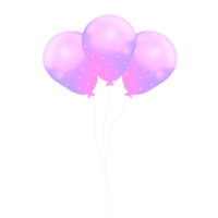 réaliste rose des ballons png