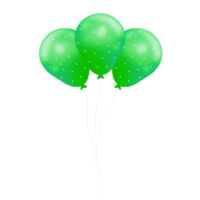 realista verde globos png