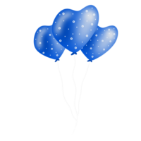 realista azul globos png
