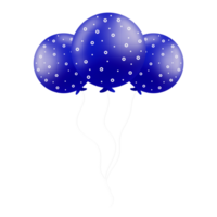 realista azul balões png