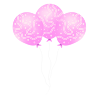 realistisk rosa ballonger png